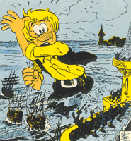 Gulliver bei den Lilliputanern (aus Yps Nr. 21/75)