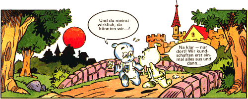 Zeter und Mordio vor Burg Schreckenstein  (aus "Der neue Brgermeister" Yps Nr.635)