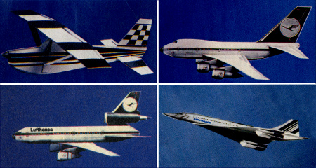 Echte Flugzeug-Modelle
